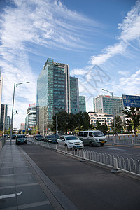 著名景点北京金融街背景图片