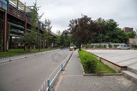 休闲区现代旅游目的地北京798艺术区背景图片