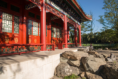 传统文化建筑北京圆明园公园图片