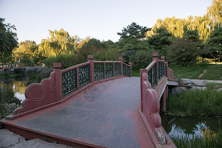 传统底纹彩色图片水平构图都市风光北京圆明园背景