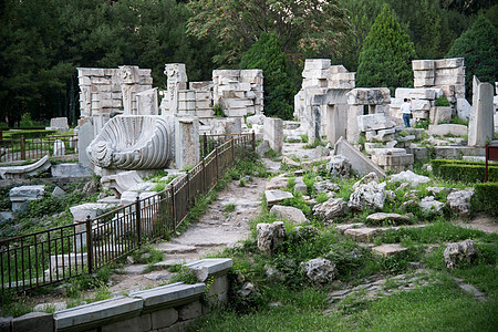 旅游胜地艺术水平构图北京圆明园图片