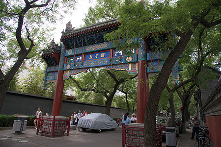 首都旅游目的地古老的北京的国子监图片