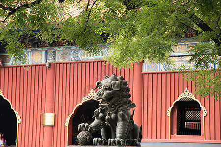 古老的无人宗教北京雍和宫背景图片