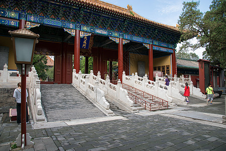公园古老的神圣北京雍和宫旅游目的地高清图片素材