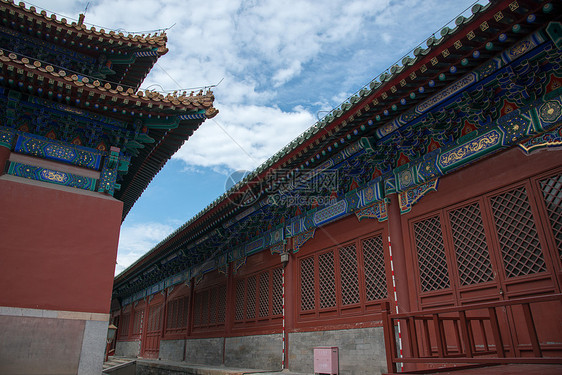 远古的亭台楼阁古老的北京雍和宫图片