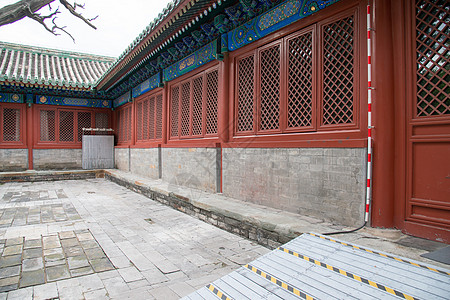 建筑喇嘛教远古的北京雍和宫图片