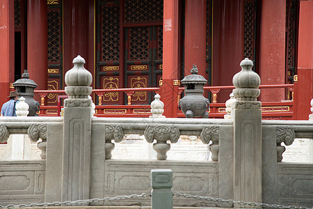 户外古典风格保护北京雍和宫图片