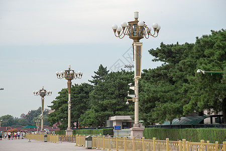 游客都市风景白昼北京广场图片