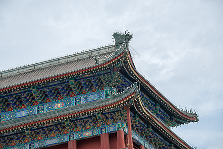 当地著名景点都市风光元素北京前门城楼图片