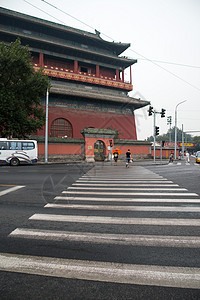 城楼东亚国内著名景点北京钟鼓楼图片