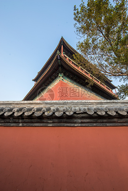 垂直构图当地著名景点国内著名景点北京钟鼓楼图片