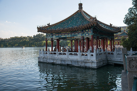 白昼湖亚洲北京北海公园图片