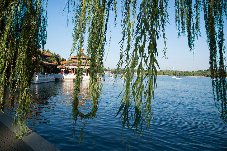 旅游湖绿化北京北海公园图片