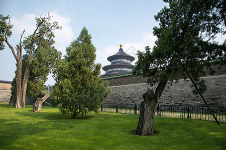 城堡元素远古的古老的亚洲北京天坛背景