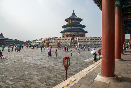 游客古典式东方北京天坛图片