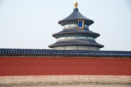 水平构图宗教建筑高层建筑北京天坛背景