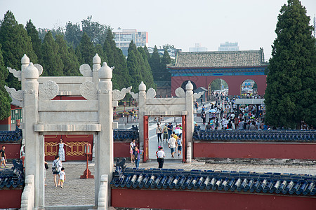 北京游客无法辨认的人旅游目的地国际著名景点北京天坛背景