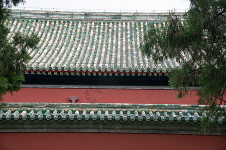 古代庭院东方古典式建筑结构北京天坛背景