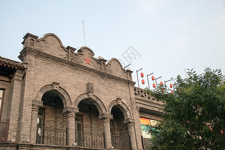 白昼古老的城市北京前门大街图片