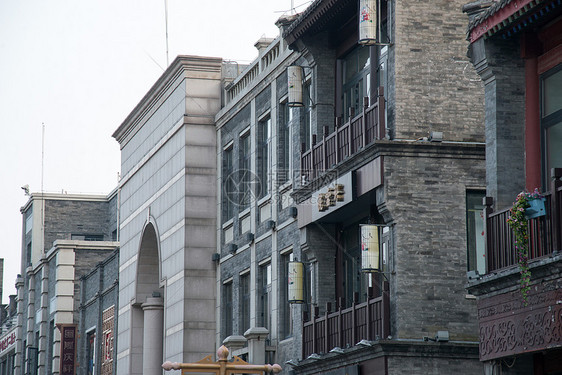 街道大栅栏商店北京前门大街图片
