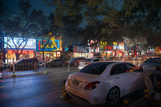照亮街道摄影北京街市夜景图片