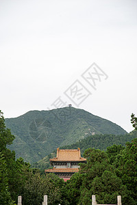 哈斯特地貌无人主题古老的北京十三陵背景