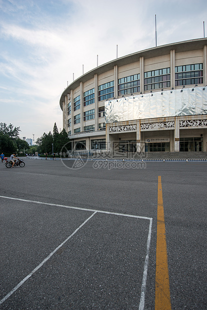 道路都市风景无人北京工人体育馆图片