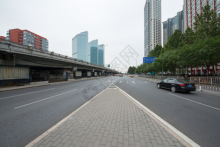 城市高速旅游胜地市中心摩天大楼北京CBD建筑背景