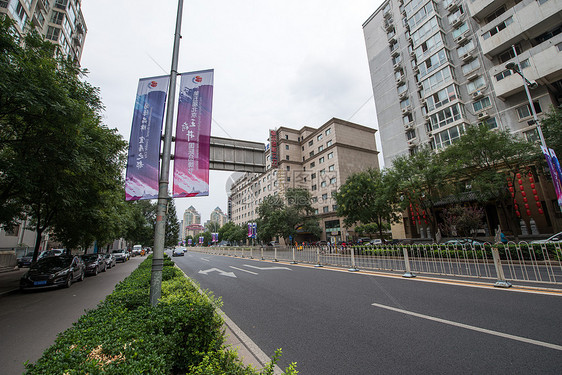 彩色图片商业区人类居住地北京金宝街图片