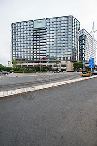 机动车都市风景金融北京金宝街图片