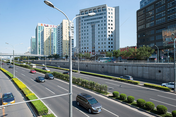 首都当地著名景点旅游胜地北京西直门建筑群图片