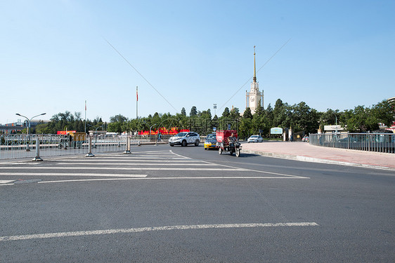 当地著名景点无人市区北京西直门建筑群图片