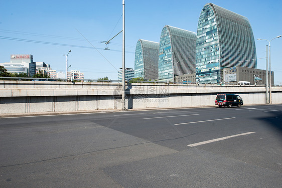 旅游商业区首都北京西直门建筑群图片