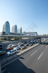 机动车当地著名景点立交桥北京西直门建筑群图片