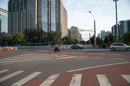 楼群公路首都北京东直门高清图片