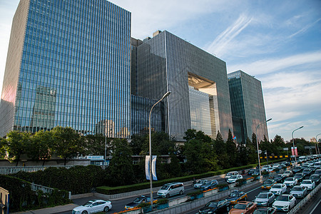 汽车公路人造建筑北京东直门图片