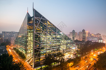 北京大楼都市风光东亚北京侨福芳草地大厦背景