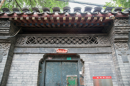 宁静居住区水平构图北京胡同图片