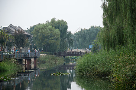 传统古典风格古老的北京胡同图片
