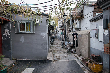 建筑外部特色街道北京胡同图片