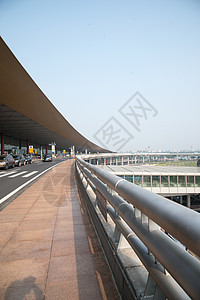 建筑外部垂直构图建筑结构北京首都机场图片