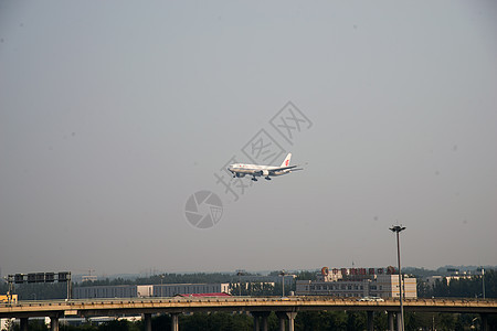 高速公路飞机彩色图片北京首都机场图片