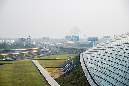 地标建筑通道交通北京首都机场图片