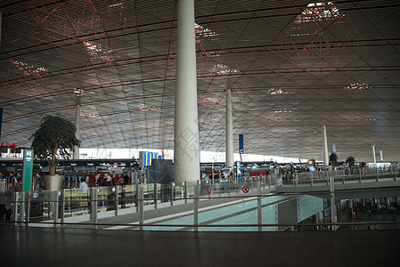 户内飞机场都市风光北京首都机场图片