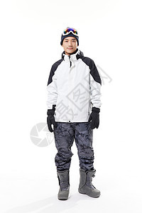 穿滑雪服的男青年图片