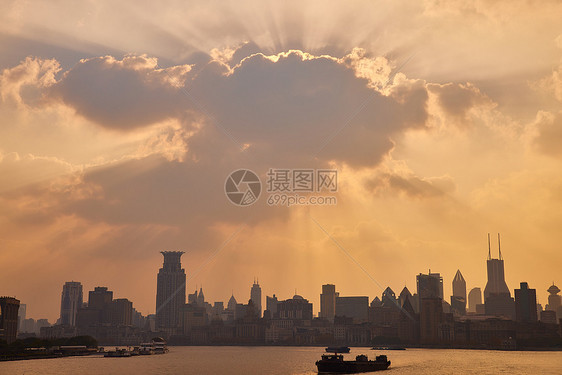 上海黄浦江城市风光图片