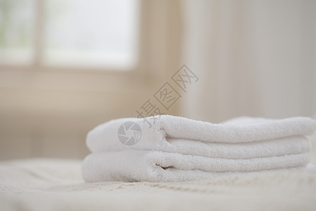 酒店旅馆的毛巾图片
