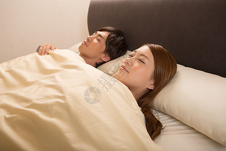 结婚睡觉夫妻睡眠形象背景