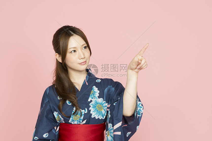 穿着和服夏浴衣的美女高清图片下载 正版图片 摄图网