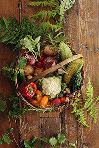 蔬菜色拉夏季蔬菜拼盘背景